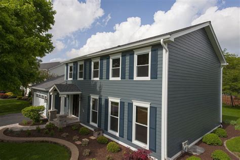 evening blue hardie siding